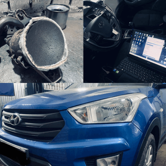 Удаление катализатора Hyundai Creta